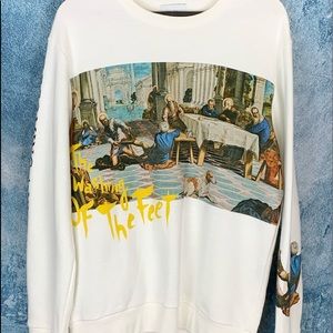 Zara Men’s White Light Weight Sweater